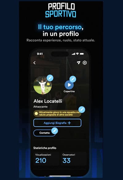 Profilo Sportivo, l’App gratuita che digitalizza il calcio dilettantistico